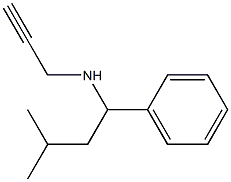 (3-methyl-1-phenylbutyl)(prop-2-yn-1-yl)amine Struktur