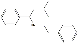 (3-methyl-1-phenylbutyl)[2-(pyridin-2-yl)ethyl]amine Struktur