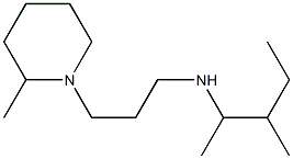 (3-methylpentan-2-yl)[3-(2-methylpiperidin-1-yl)propyl]amine Struktur