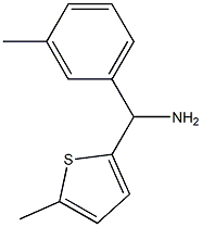 (3-methylphenyl)(5-methylthiophen-2-yl)methanamine Struktur