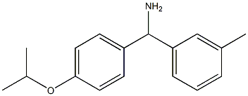 (3-methylphenyl)[4-(propan-2-yloxy)phenyl]methanamine Struktur