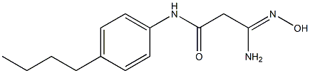 (3Z)-3-amino-N-(4-butylphenyl)-3-(hydroxyimino)propanamide Struktur