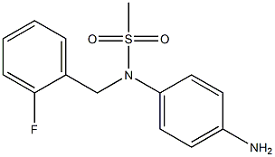 (4-aminophenyl)-N-[(2-fluorophenyl)methyl]methanesulfonamide Struktur