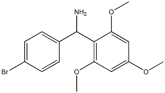 (4-bromophenyl)(2,4,6-trimethoxyphenyl)methanamine Struktur