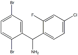 (4-chloro-2-fluorophenyl)(2,5-dibromophenyl)methanamine Struktur