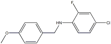 (4-chloro-2-fluorophenyl)(4-methoxyphenyl)methylamine Struktur