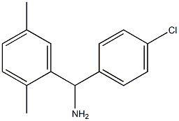 (4-chlorophenyl)(2,5-dimethylphenyl)methanamine Struktur