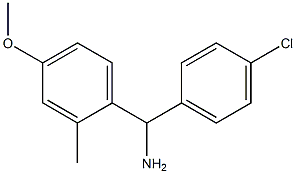 (4-chlorophenyl)(4-methoxy-2-methylphenyl)methanamine Struktur