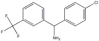 (4-chlorophenyl)[3-(trifluoromethyl)phenyl]methanamine Struktur