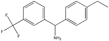 (4-ethylphenyl)[3-(trifluoromethyl)phenyl]methanamine Struktur