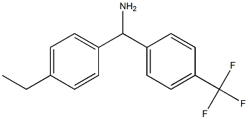 (4-ethylphenyl)[4-(trifluoromethyl)phenyl]methanamine Struktur