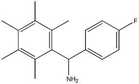 (4-fluorophenyl)(2,3,4,5,6-pentamethylphenyl)methanamine Struktur