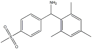 (4-methanesulfonylphenyl)(2,4,6-trimethylphenyl)methanamine Struktur