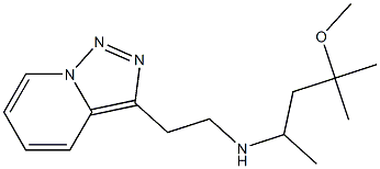 (4-methoxy-4-methylpentan-2-yl)(2-{[1,2,4]triazolo[3,4-a]pyridin-3-yl}ethyl)amine Struktur