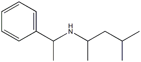 (4-methylpentan-2-yl)(1-phenylethyl)amine Struktur