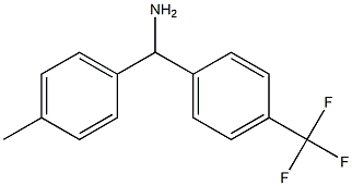 (4-methylphenyl)[4-(trifluoromethyl)phenyl]methanamine Struktur