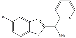 (5-bromo-1-benzofuran-2-yl)(pyridin-2-yl)methanamine Struktur