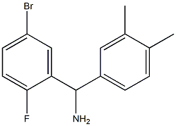 (5-bromo-2-fluorophenyl)(3,4-dimethylphenyl)methanamine Struktur