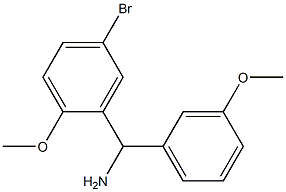 (5-bromo-2-methoxyphenyl)(3-methoxyphenyl)methanamine Struktur