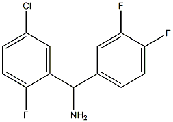 (5-chloro-2-fluorophenyl)(3,4-difluorophenyl)methanamine Struktur