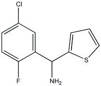 (5-chloro-2-fluorophenyl)(thiophen-2-yl)methanamine Struktur