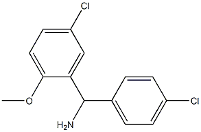 (5-chloro-2-methoxyphenyl)(4-chlorophenyl)methanamine Struktur