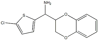 (5-chlorothiophen-2-yl)(2,3-dihydro-1,4-benzodioxin-2-yl)methanamine Struktur