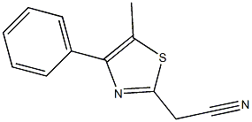 (5-methyl-4-phenyl-1,3-thiazol-2-yl)acetonitrile Struktur