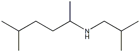 (5-methylhexan-2-yl)(2-methylpropyl)amine Struktur