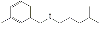 (5-methylhexan-2-yl)[(3-methylphenyl)methyl]amine Struktur