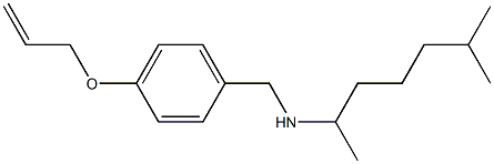 (6-methylheptan-2-yl)({[4-(prop-2-en-1-yloxy)phenyl]methyl})amine Struktur