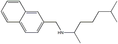 (6-methylheptan-2-yl)(naphthalen-2-ylmethyl)amine Struktur