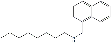 (7-methyloctyl)(naphthalen-1-ylmethyl)amine Struktur