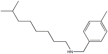 (7-methyloctyl)[(4-methylphenyl)methyl]amine Struktur