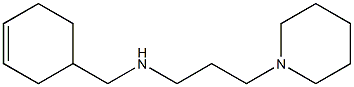 (cyclohex-3-en-1-ylmethyl)[3-(piperidin-1-yl)propyl]amine Struktur