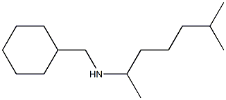 (cyclohexylmethyl)(6-methylheptan-2-yl)amine Struktur