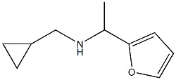 (cyclopropylmethyl)[1-(furan-2-yl)ethyl]amine Struktur