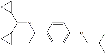 (dicyclopropylmethyl)({1-[4-(2-methylpropoxy)phenyl]ethyl})amine Struktur