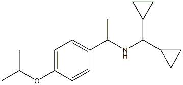 (dicyclopropylmethyl)({1-[4-(propan-2-yloxy)phenyl]ethyl})amine Struktur