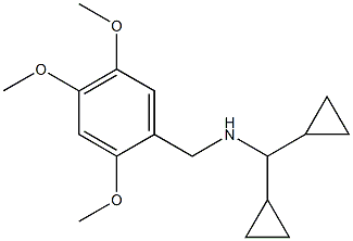 (dicyclopropylmethyl)[(2,4,5-trimethoxyphenyl)methyl]amine Struktur