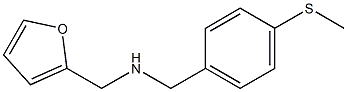 (furan-2-ylmethyl)({[4-(methylsulfanyl)phenyl]methyl})amine Struktur