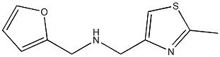 (furan-2-ylmethyl)[(2-methyl-1,3-thiazol-4-yl)methyl]amine Struktur