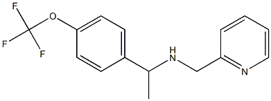 (pyridin-2-ylmethyl)({1-[4-(trifluoromethoxy)phenyl]ethyl})amine Struktur