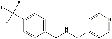 (pyridin-4-ylmethyl)({[4-(trifluoromethyl)phenyl]methyl})amine Struktur