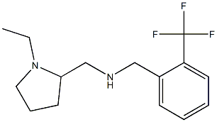 [(1-ethylpyrrolidin-2-yl)methyl]({[2-(trifluoromethyl)phenyl]methyl})amine Struktur