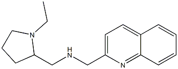 [(1-ethylpyrrolidin-2-yl)methyl](quinolin-2-ylmethyl)amine Struktur