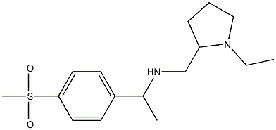 [(1-ethylpyrrolidin-2-yl)methyl][1-(4-methanesulfonylphenyl)ethyl]amine Struktur