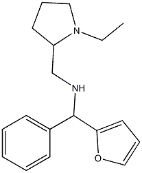 [(1-ethylpyrrolidin-2-yl)methyl][furan-2-yl(phenyl)methyl]amine Struktur