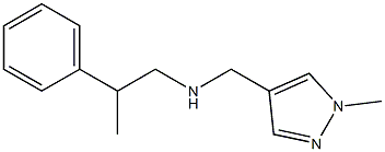 [(1-methyl-1H-pyrazol-4-yl)methyl](2-phenylpropyl)amine Struktur