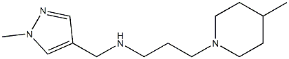 [(1-methyl-1H-pyrazol-4-yl)methyl][3-(4-methylpiperidin-1-yl)propyl]amine Struktur